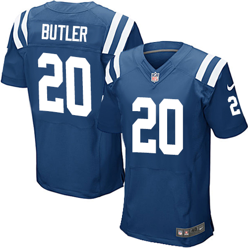 Men's Elite Darius Butler Nike Jersey Royal Blue Home - #20 NFL Indianapolis Colts